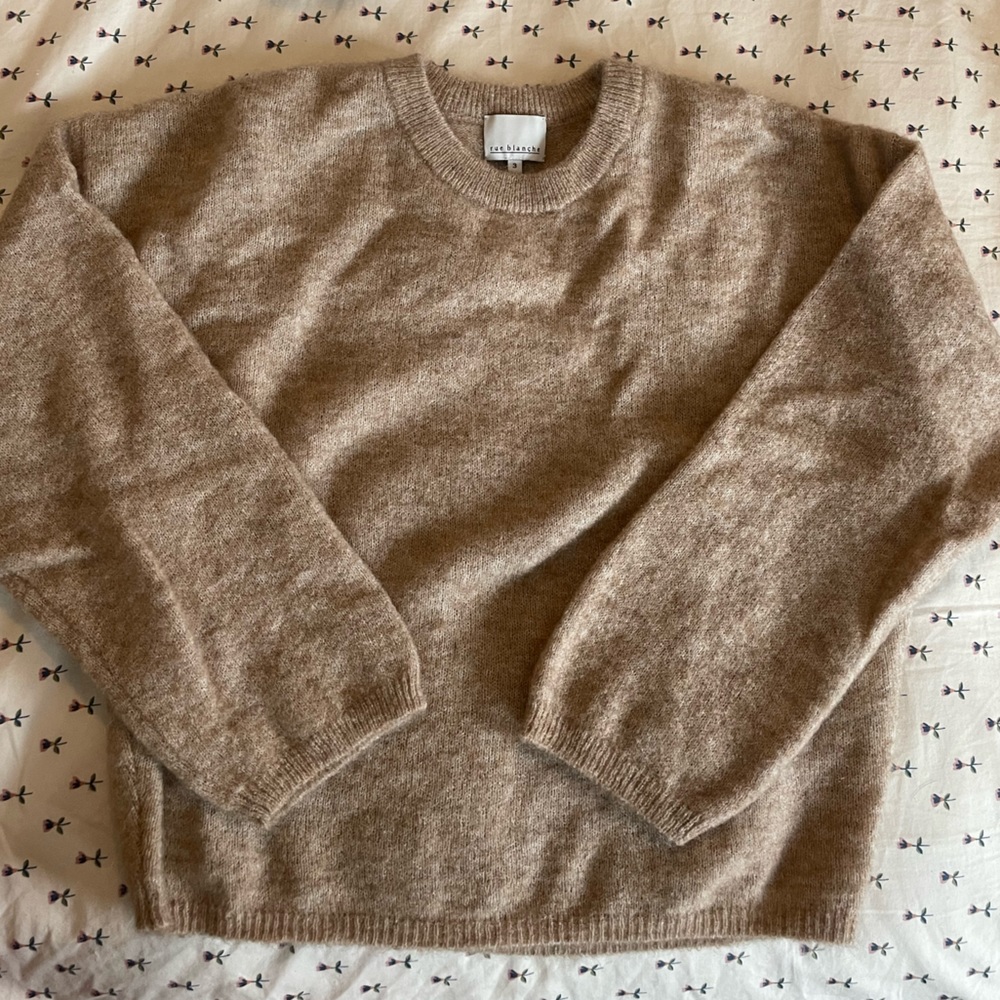 No. 6 Rue Blanche Oatmeal Wool Blend Sweater